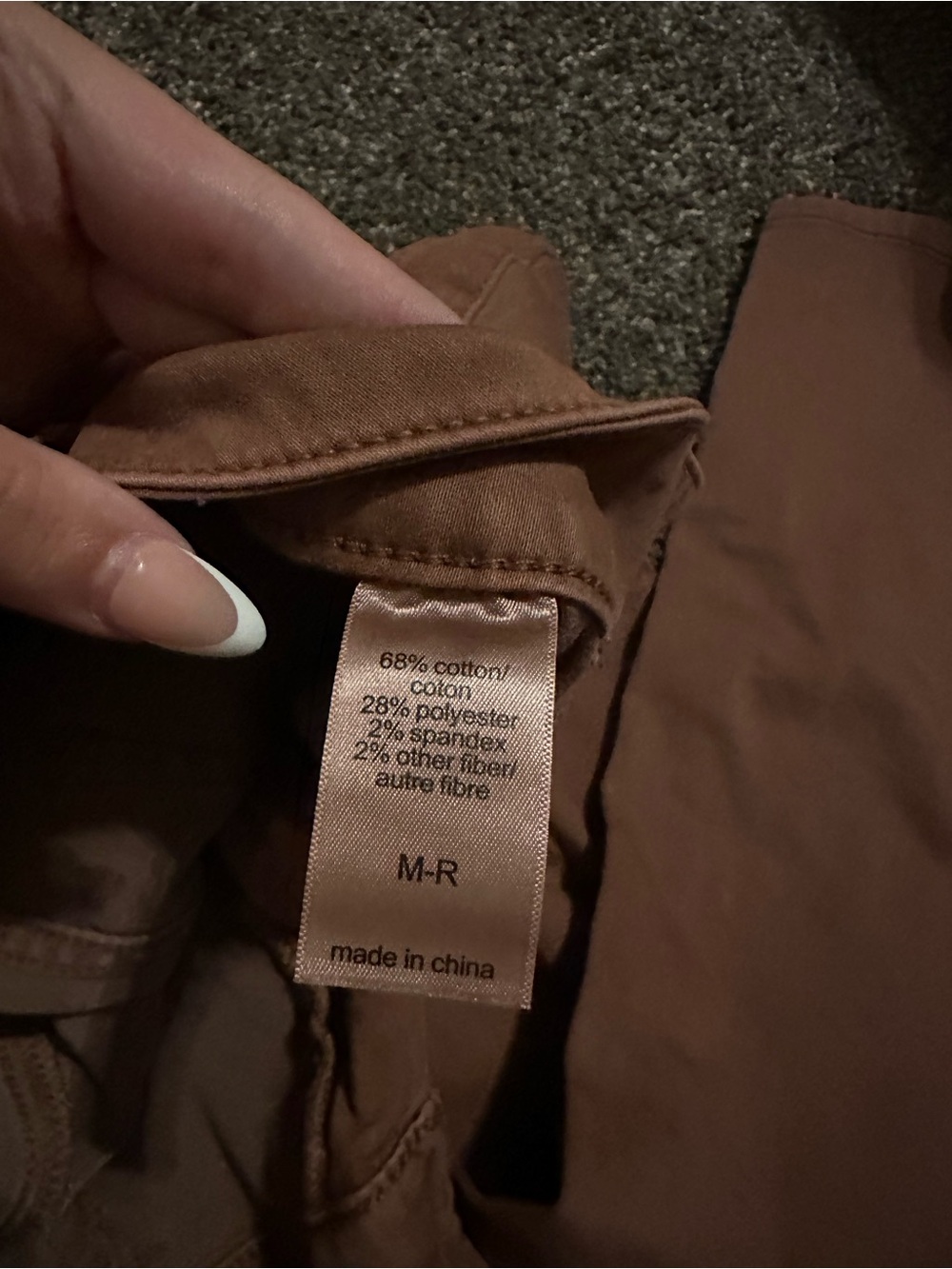 Source Unknown Rust-Brown Skinny Pants - Picture 2 of 2